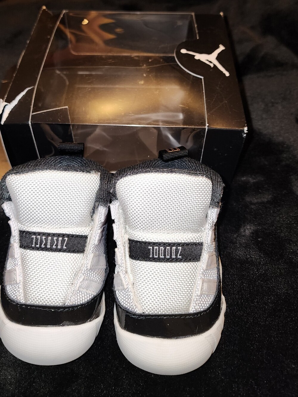 Jordan 11 Crib Bootie, Size 3c